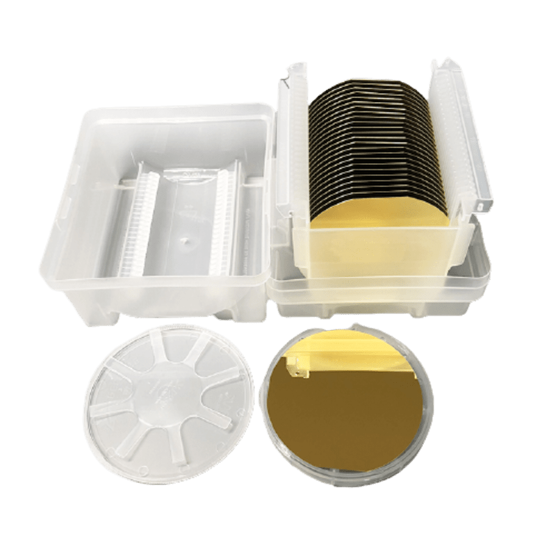 Silicon wafer 4inch N Type(100) 0.01~0.02Ω Gold Layer 100nm Semiconductor Substrate - Soka Technology